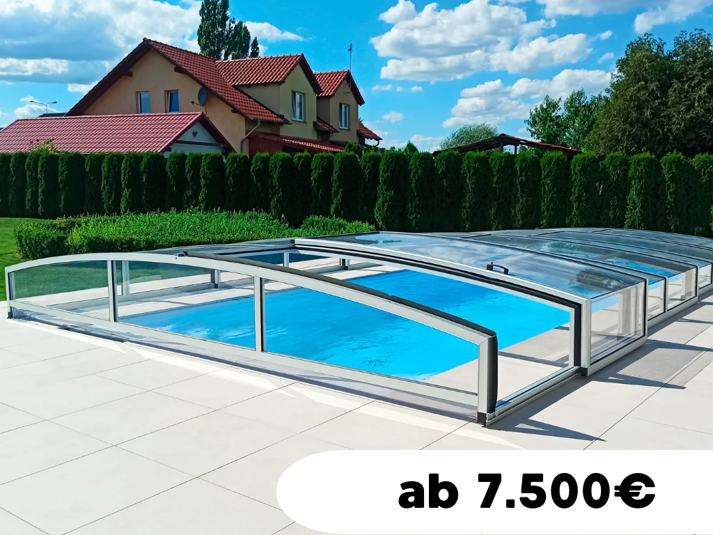 Poolüberdachung Modell Prestige für private Gartenpools