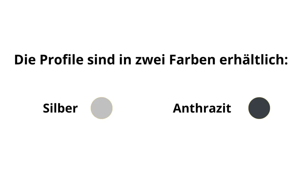 Profilfarben Silber und Anthrazit für Poolüberdachungen